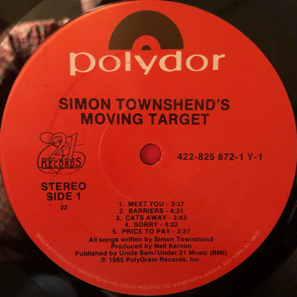 Simon Townshend's Moving Target - secondary