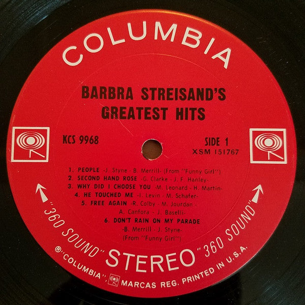 Barbra Streisand's Greatest Hits - secondary
