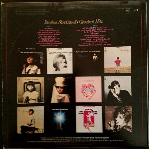 Barbra Streisand's Greatest Hits - secondary