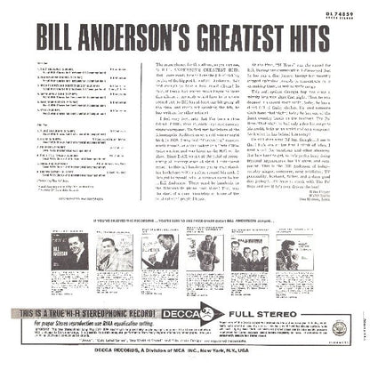 Bill Anderson's Greatest Hits - secondary
