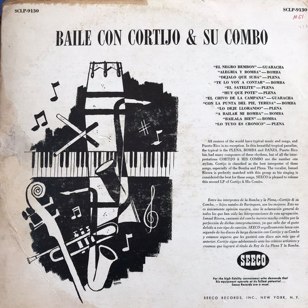 Baile Con Cortijo Y Su Combo (Dance With Cortijo And His Combo) - secondary