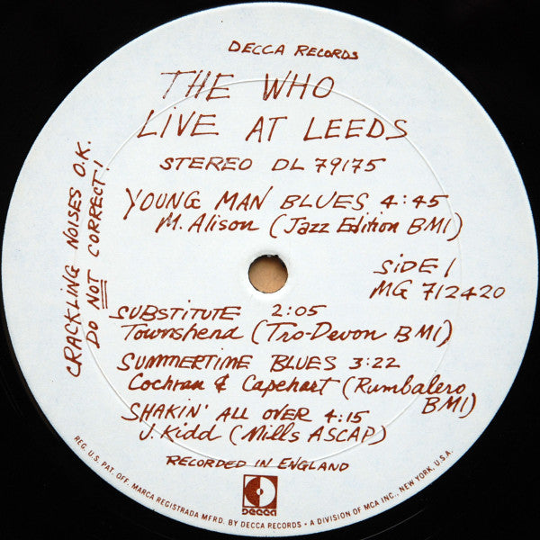 The Who - Live At Leeds