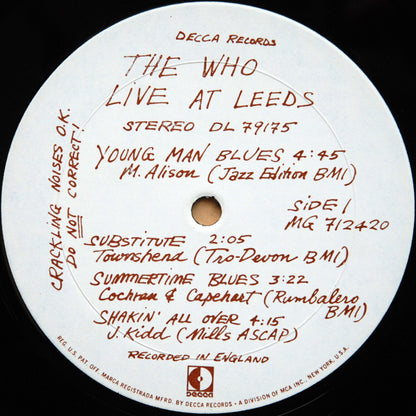The Who - Live At Leeds