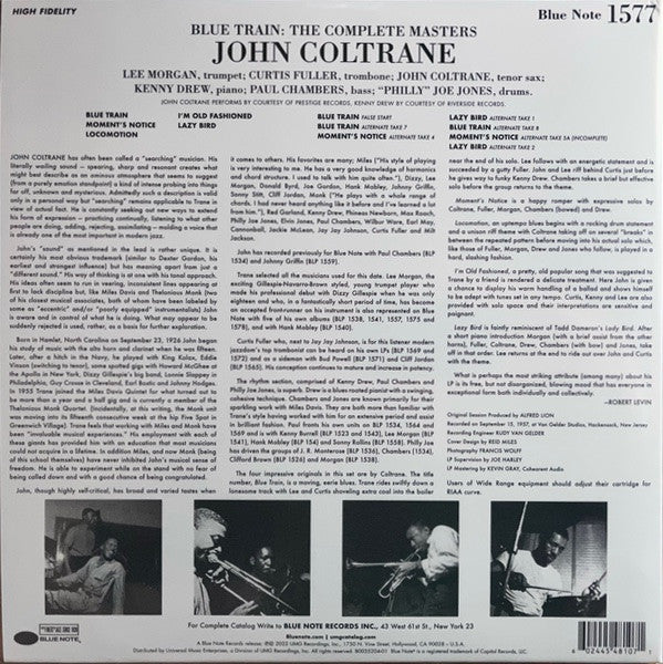 Blue Train: The Complete Masters - secondary