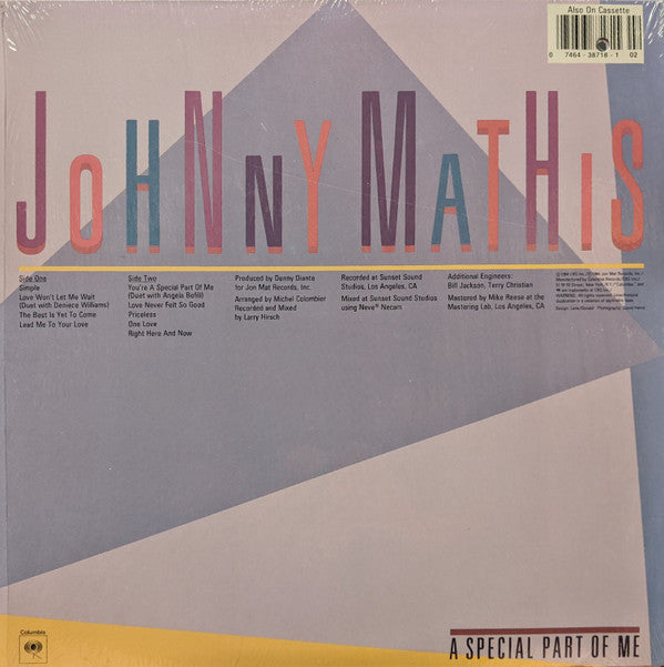 Johnny Mathis - A Special Part Of Me