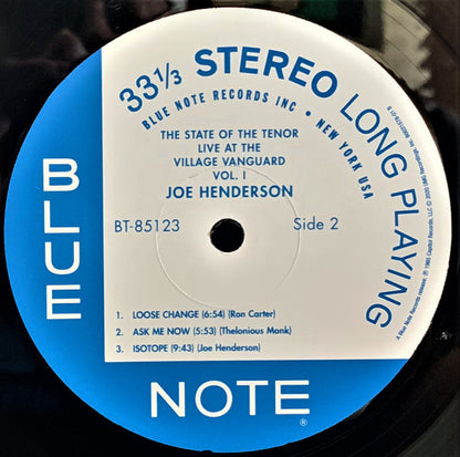 The State Of The Tenor (Live At The Village Vanguard Volume 1) - secondary