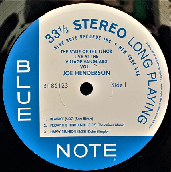 The State Of The Tenor (Live At The Village Vanguard Volume 1) - secondary