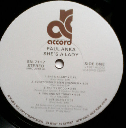 Paul Anka - She's A Lady