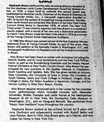 Stephanie Brown - Pianist