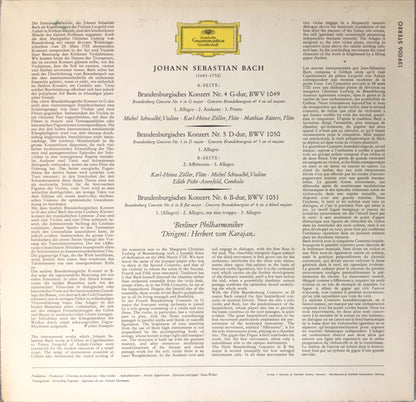 Johann Sebastian Bach, Herbert Von Karajan, Berliner Philharmoniker - Brandenburgische Konzerte Nr. 4, 5 & 6