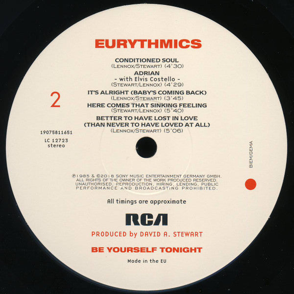 Be Yourself Tonight - secondary