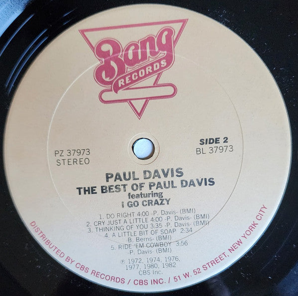 The Best Of Paul Davis - secondary