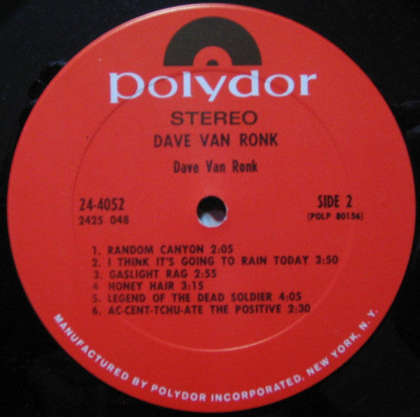 Van Ronk - secondary