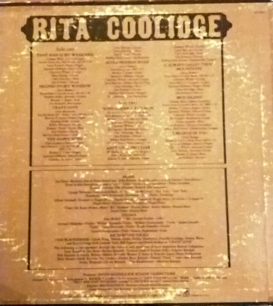 Rita Coolidge - secondary