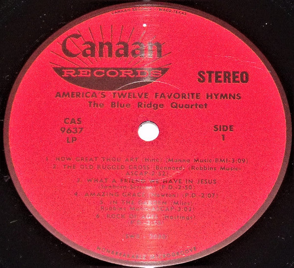 The Blue Ridge Quartet - America's Twelve Favorite Hymns