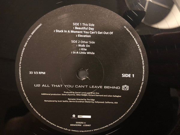 All That You Can't Leave Behind - secondary