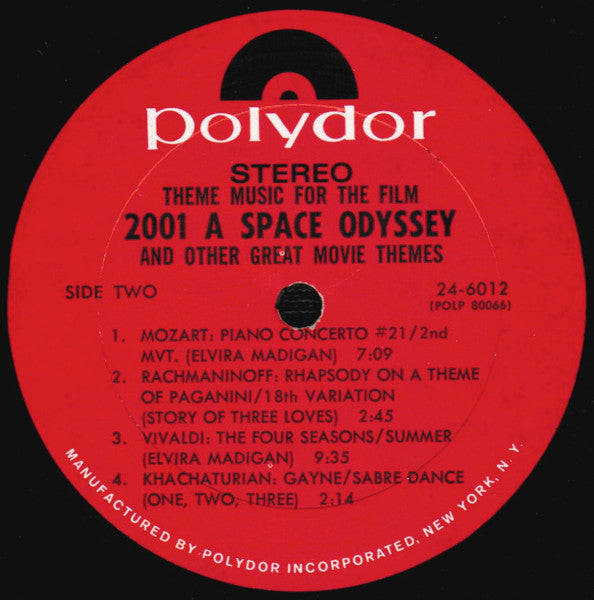 Theme Music For The Film 2001: A Space Odyssey And Other Great Movie Themes - secondary