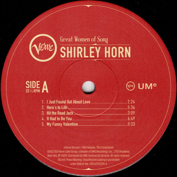 Great Women Of Song: Shirley Horn - secondary