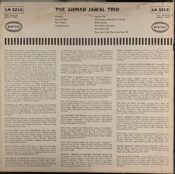 Ahmad Jamal Trio - The Ahmad Jamal Trio