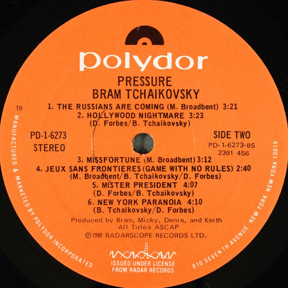 Bram Tchaikovsky - Pressure