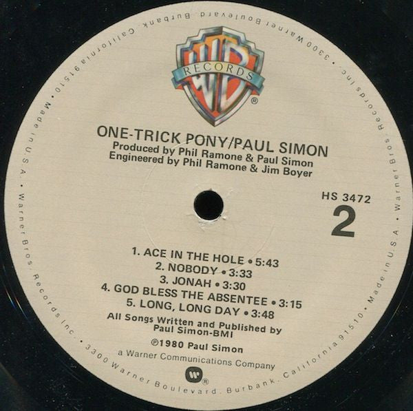 One-Trick Pony - secondary