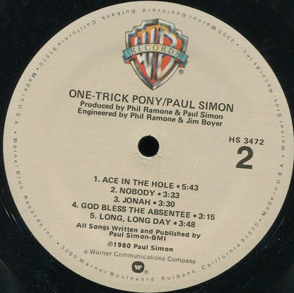 One-Trick Pony - secondary