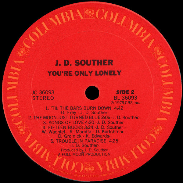 You're Only Lonely - secondary