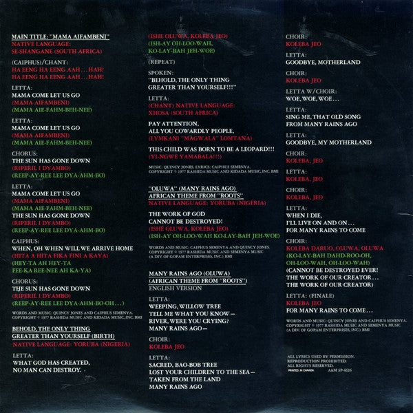 Roots: The Saga Of An American Family - secondary