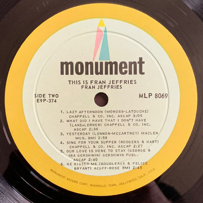 Fran Jeffries - This Is Fran Jeffries