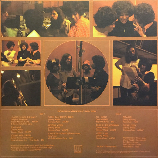 The Supremes - The Supremes Produced And Arranged By Jimmy Webb