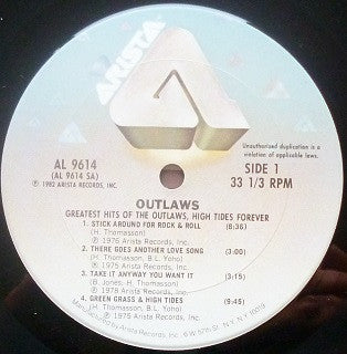Greatest Hits Of The Outlaws, High Tides Forever - secondary