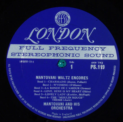 Mantovani - Waltz Encores