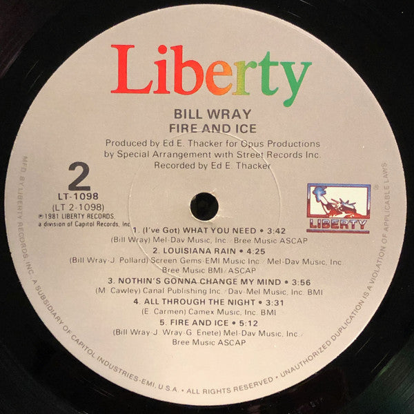 Bill Wray - Fire And Ice