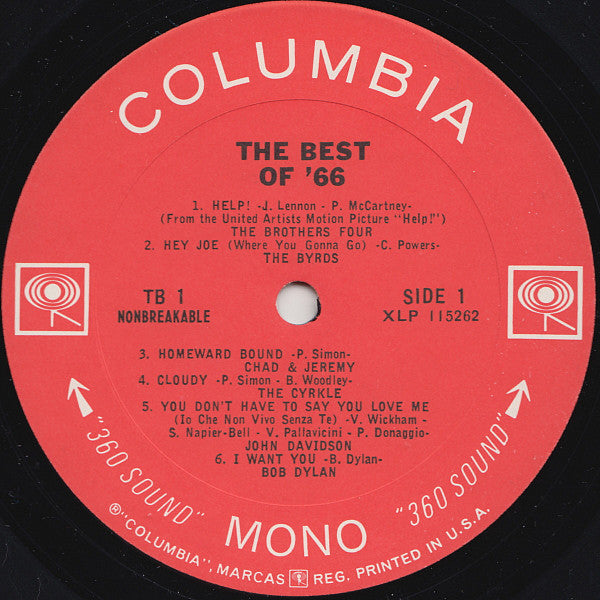 The Best Of '66 (Volume One) - secondary