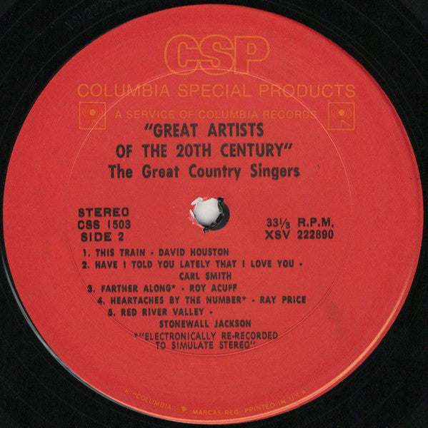 Various - The Great Country Singers