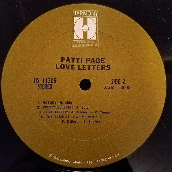 Patti Page - Love Letters