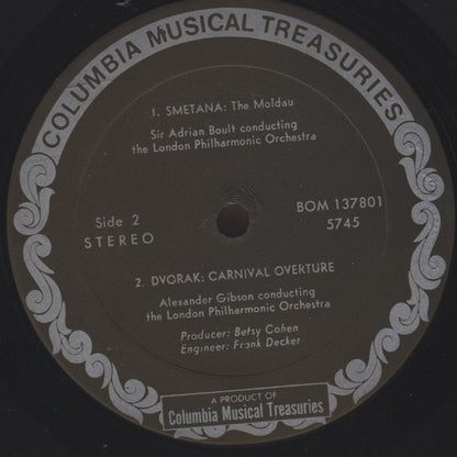 Bedřich Smetana, Antonín Dvořák - The Bartered Bride (Selections) / The Moldau / Carnival Overture