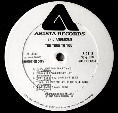 Eric Andersen - Be True To You