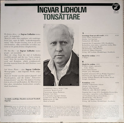 Musik För Stråkar / Greetings From An Old World / Kontakion - secondary