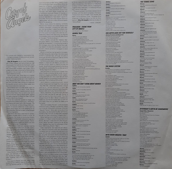 Cy Coleman, David Zippel, Larry Gelbart, "City Of Angels" Original Broadway Cast - City Of Angels (Original Broadway Cast Recording)