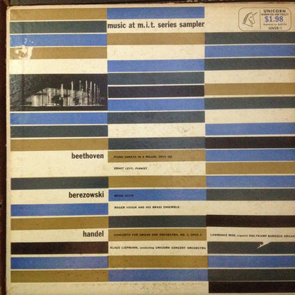 Ludwig van Beethoven, Nicolai Berezowsky, Georg Friedrich Händel - Music At M.I.T. Series Sampler