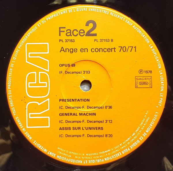 En Concert 1970 - 1971 - secondary