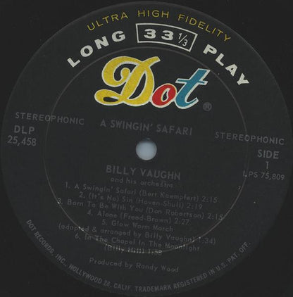 A Swingin' Safari - secondary