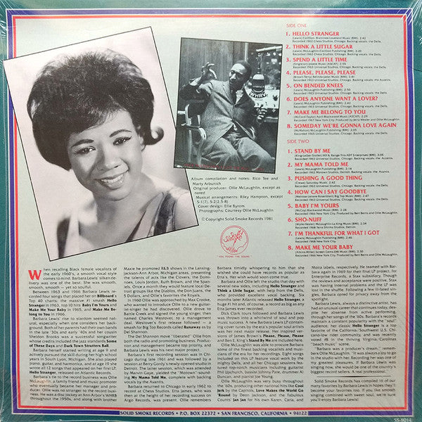 Barbara Lewis - Hello Stranger-16 Smooth Sides By Detroit's Soulful Songstress