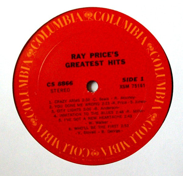 Ray Price's Greatest Hits - secondary