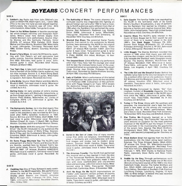 20 Years / Concert Performances - secondary