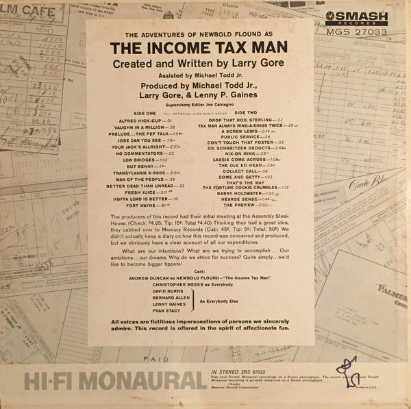 Larry Gore - The Adventures Of Newbold Flound As The Income Tax Man