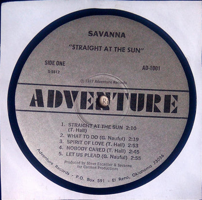 Savanna - Straight At The Sun