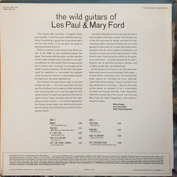 Brazil (The Wild Guitars Of Les Paul & Mary Ford) - secondary