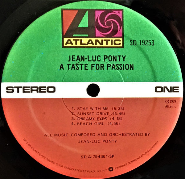 Jean-Luc Ponty - A Taste For Passion